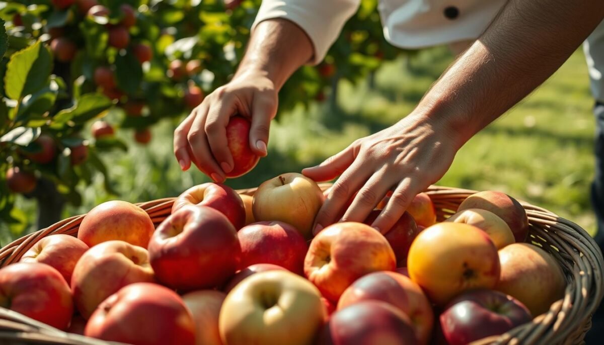 selecting the juiciest apples