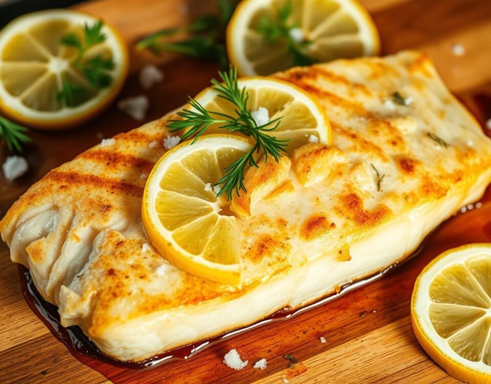 Baking halibut