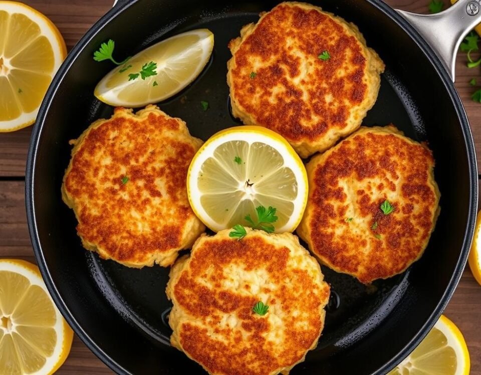 Crispy crab cakes