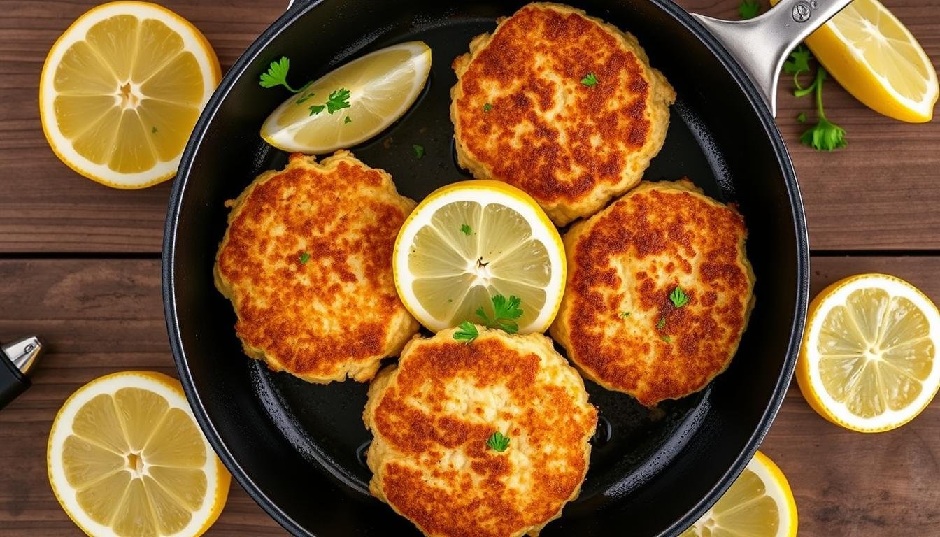 Crispy crab cakes