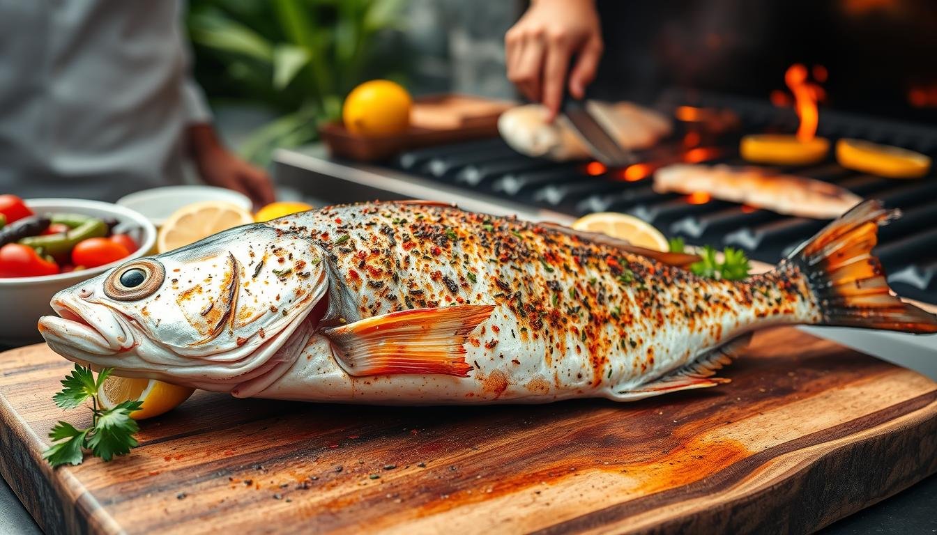 Grilled Whole Snapper