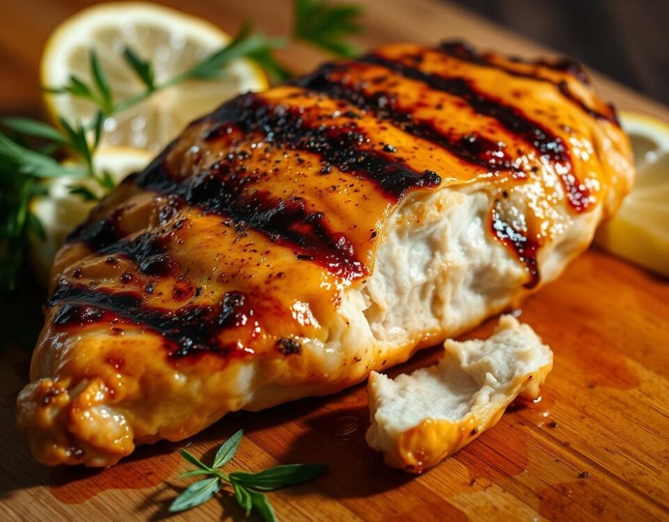 Grilling chicken breasts