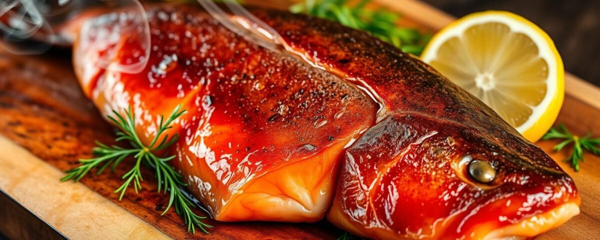 Smoking trout