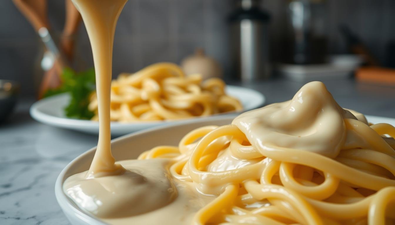 Creamy alfredo sauce