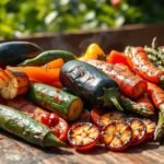 Grilled vegetable marinades