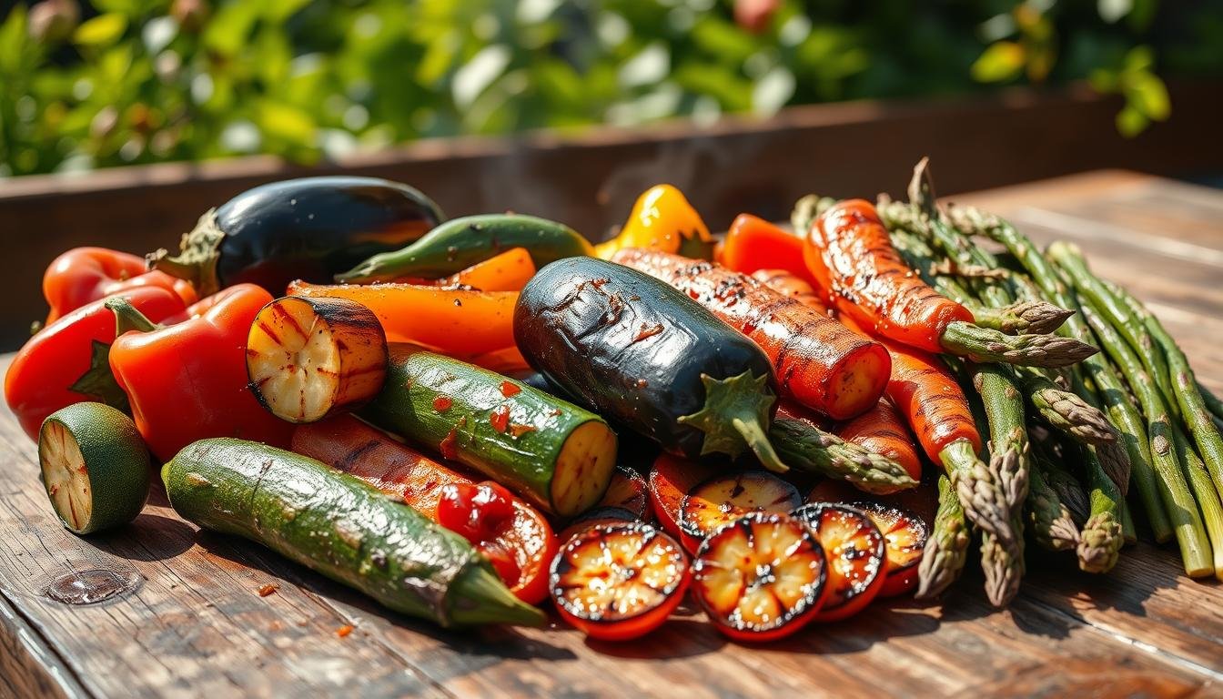 Grilled vegetable marinades