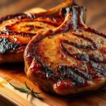 Juicy pork chops