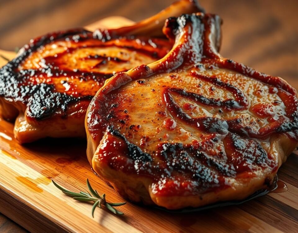 Juicy pork chops