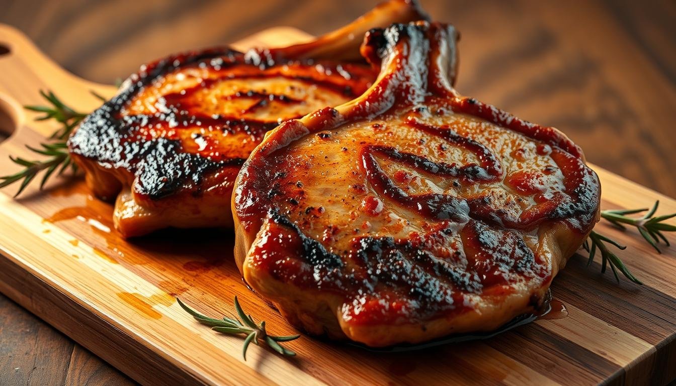 Juicy pork chops