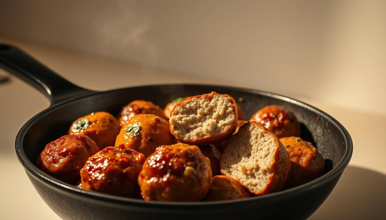 Juicy pork meatballs