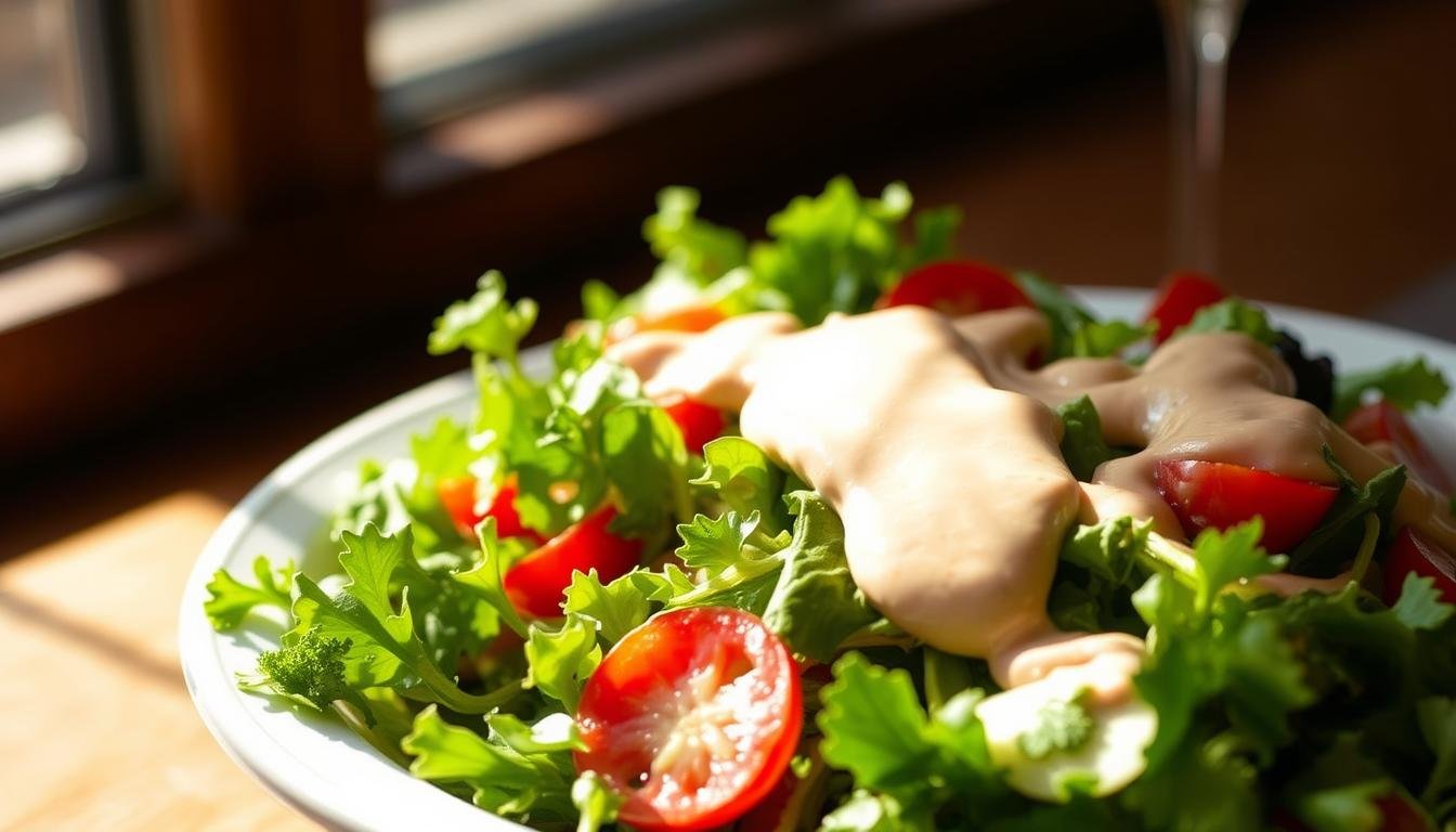 Upgrading salads with dressing