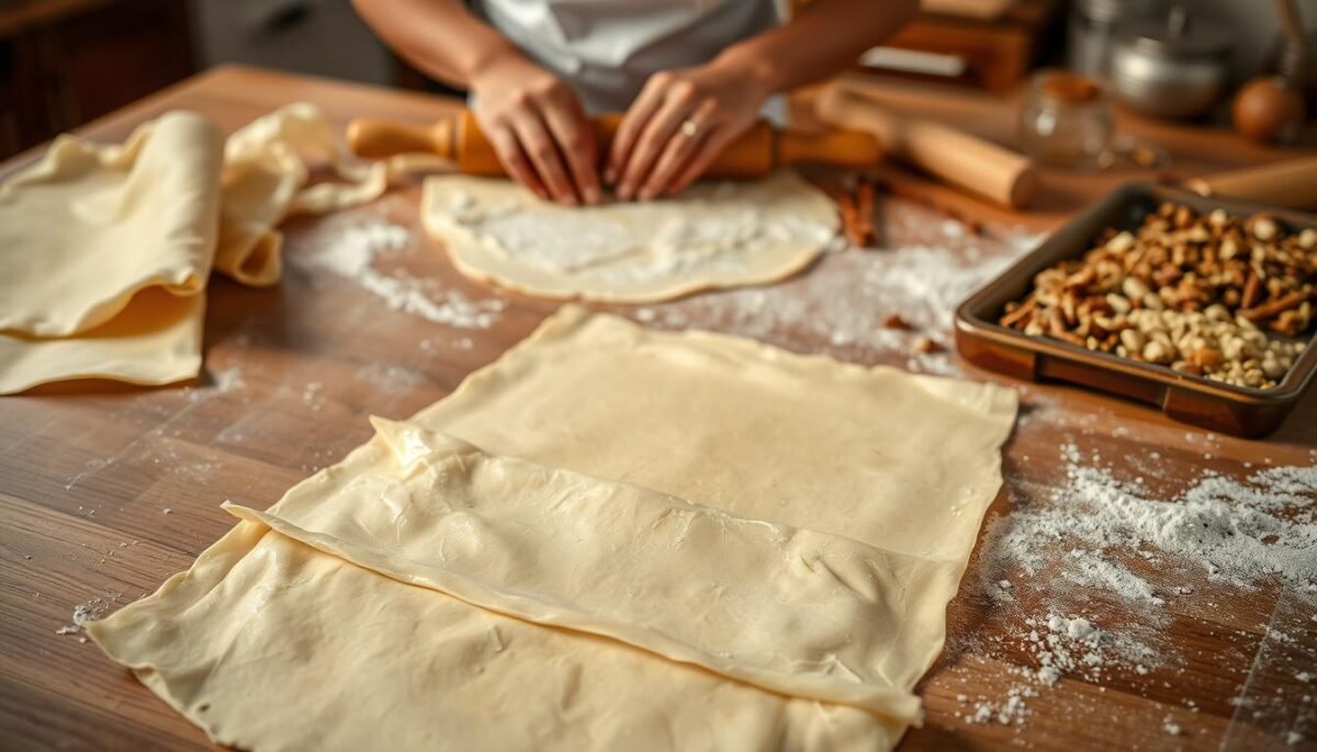 baklava dough preparation