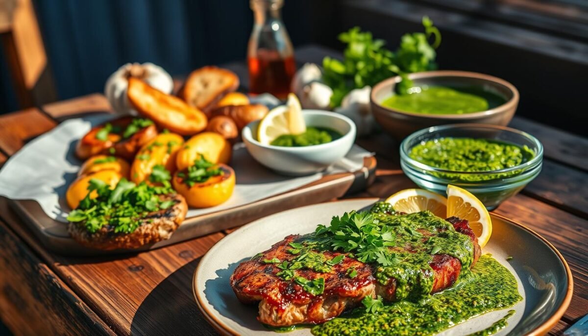 creative serving suggestions for chimichurri dishes