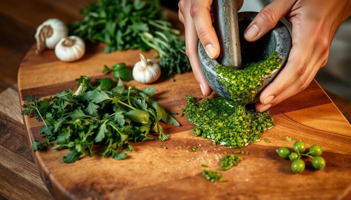 customizing chimichurri sauce