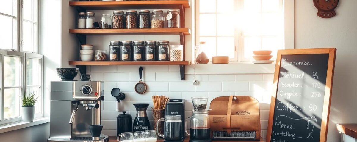 DIY home coffee bar