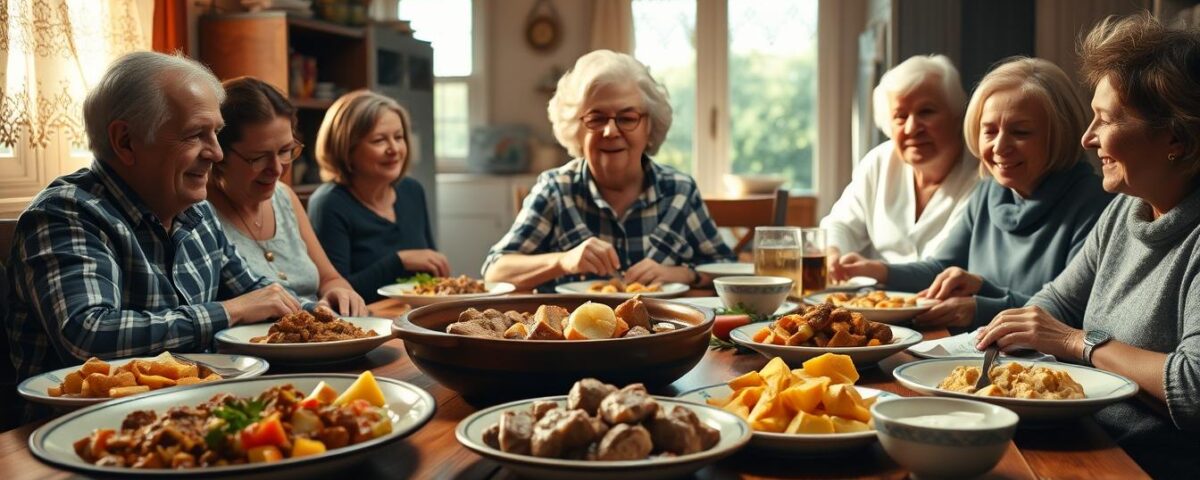 Greek cooking family style