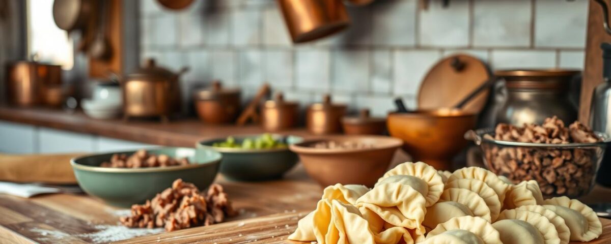Russian pelmeni winter recipe