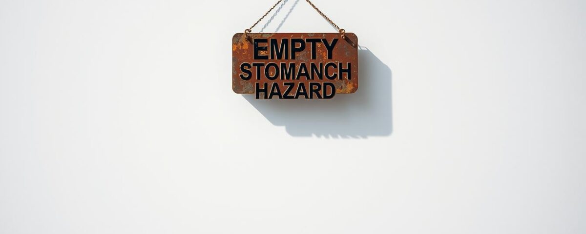 Empty stomach food warning