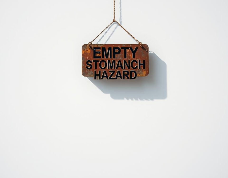 Empty stomach food warning