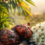 Jamaican jerk chicken rice