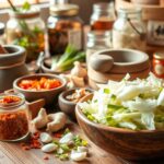 Korean kimchi home fermenting