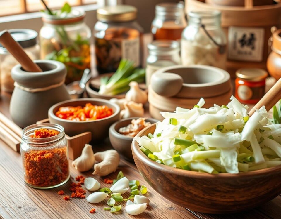 Korean kimchi home fermenting