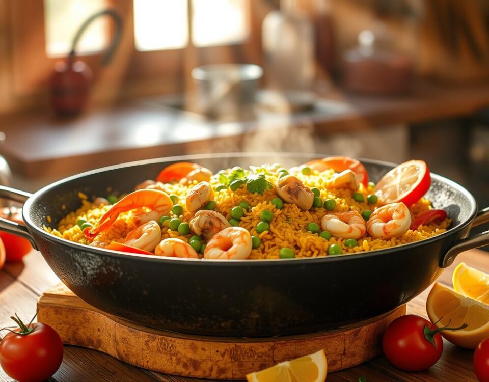 Spanish paella authentic recipe
