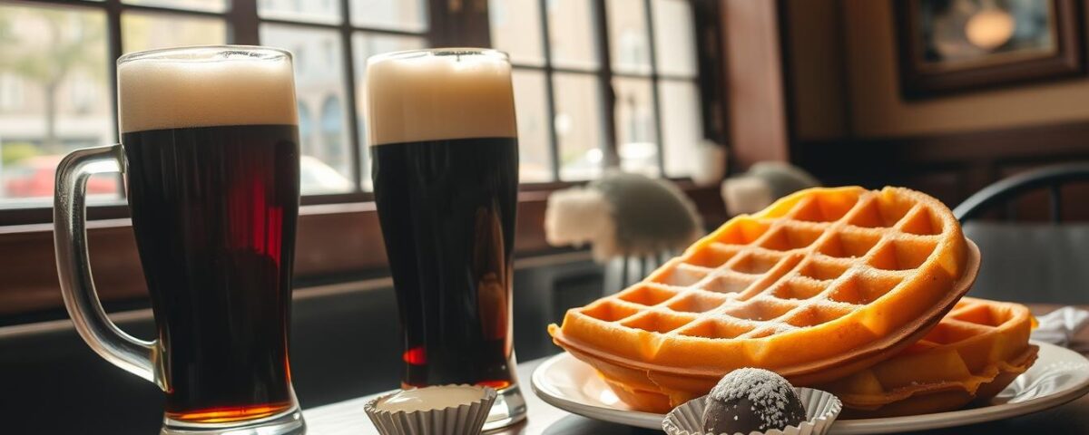 Brussels waffle beer combo