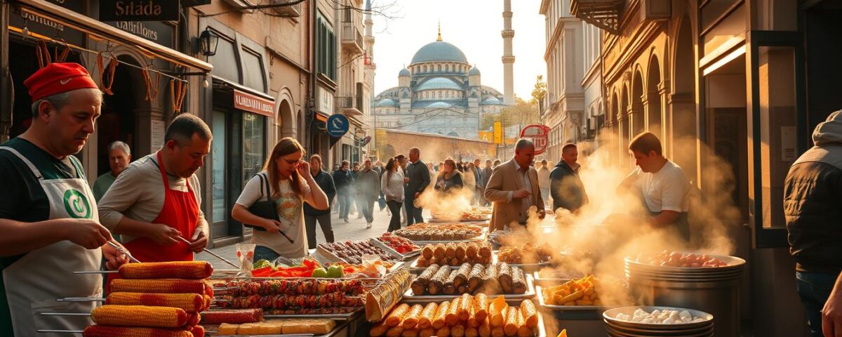 Istanbul old town dishes
