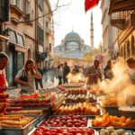 Istanbul old town dishes