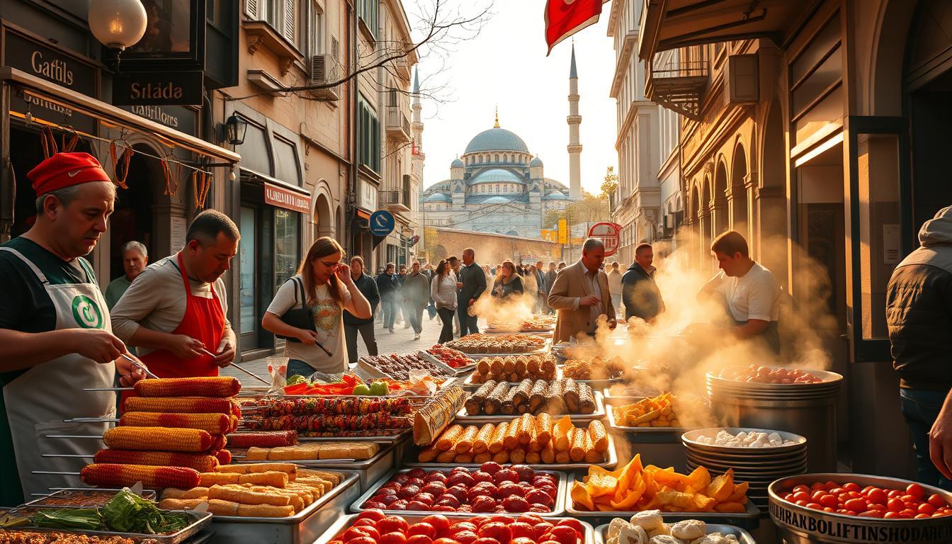 Istanbul old town dishes