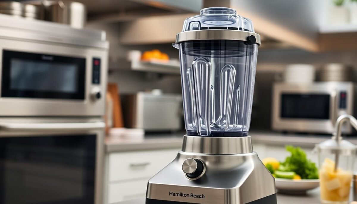 Generate an image of the Hamilton Beach Commercial MX1200XTXS Blender