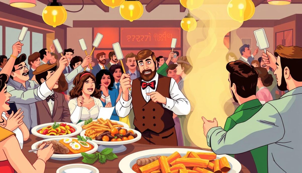 Image of a restaurant auction