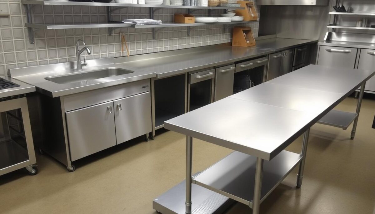 Used commercial kitchen worktables for sale