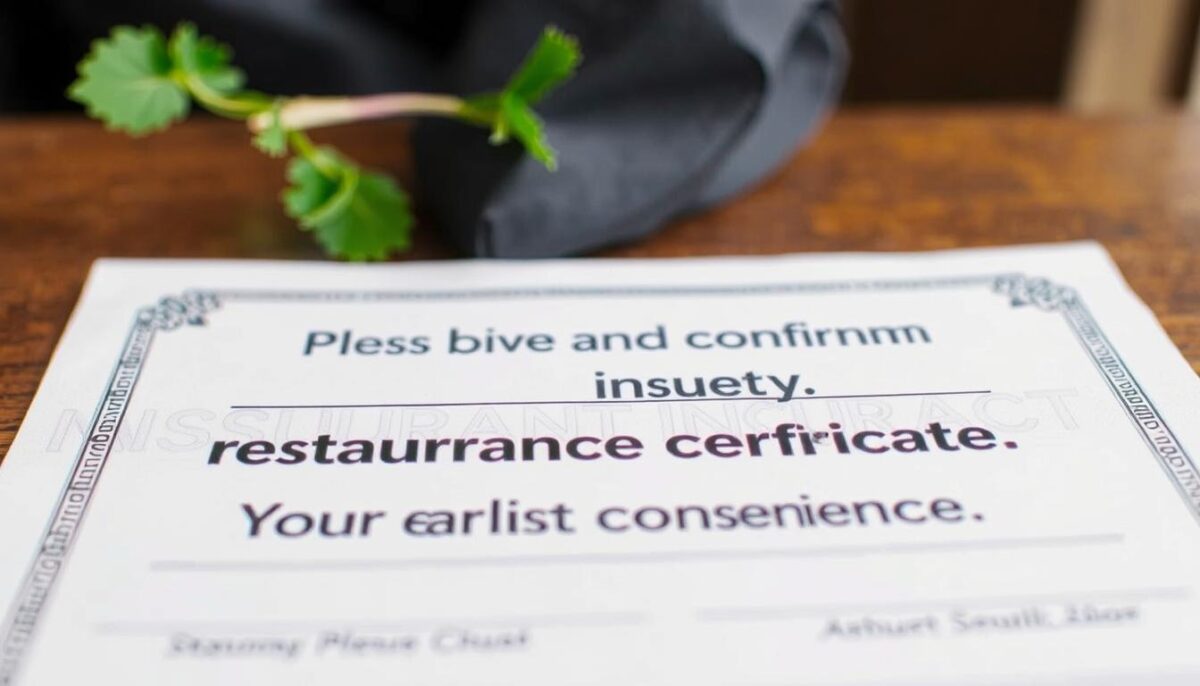 Verify your restaurant insurance certificate now