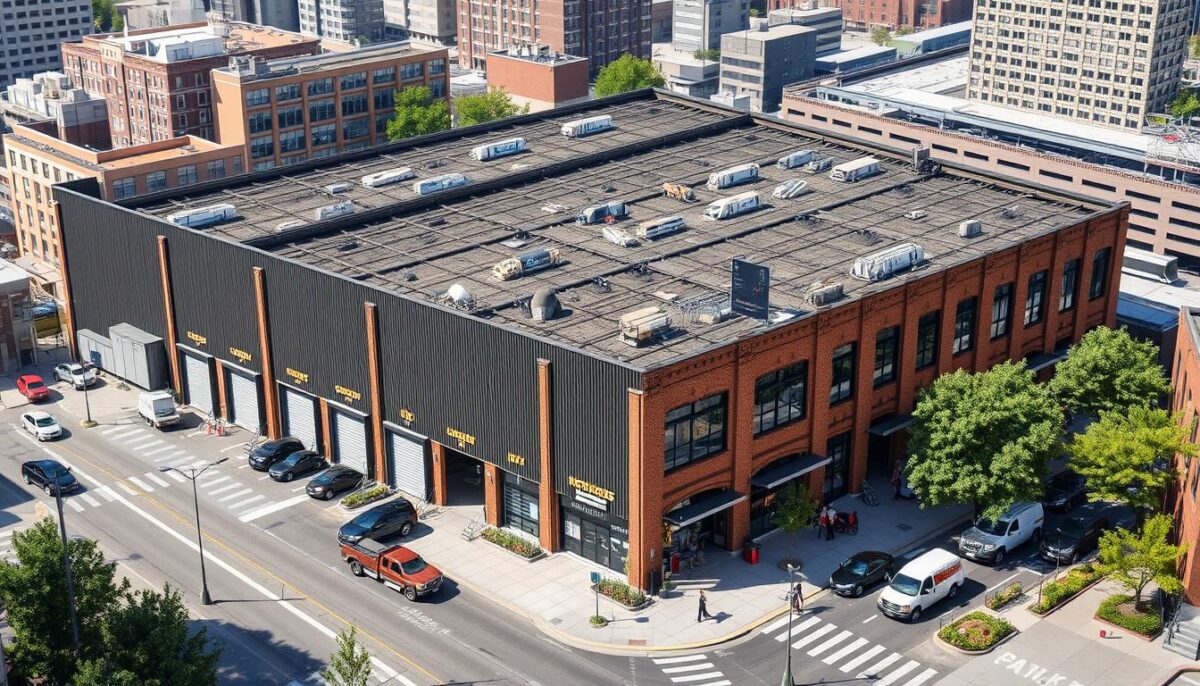 Generate an image of Cheney Brothers' warehouse facility.