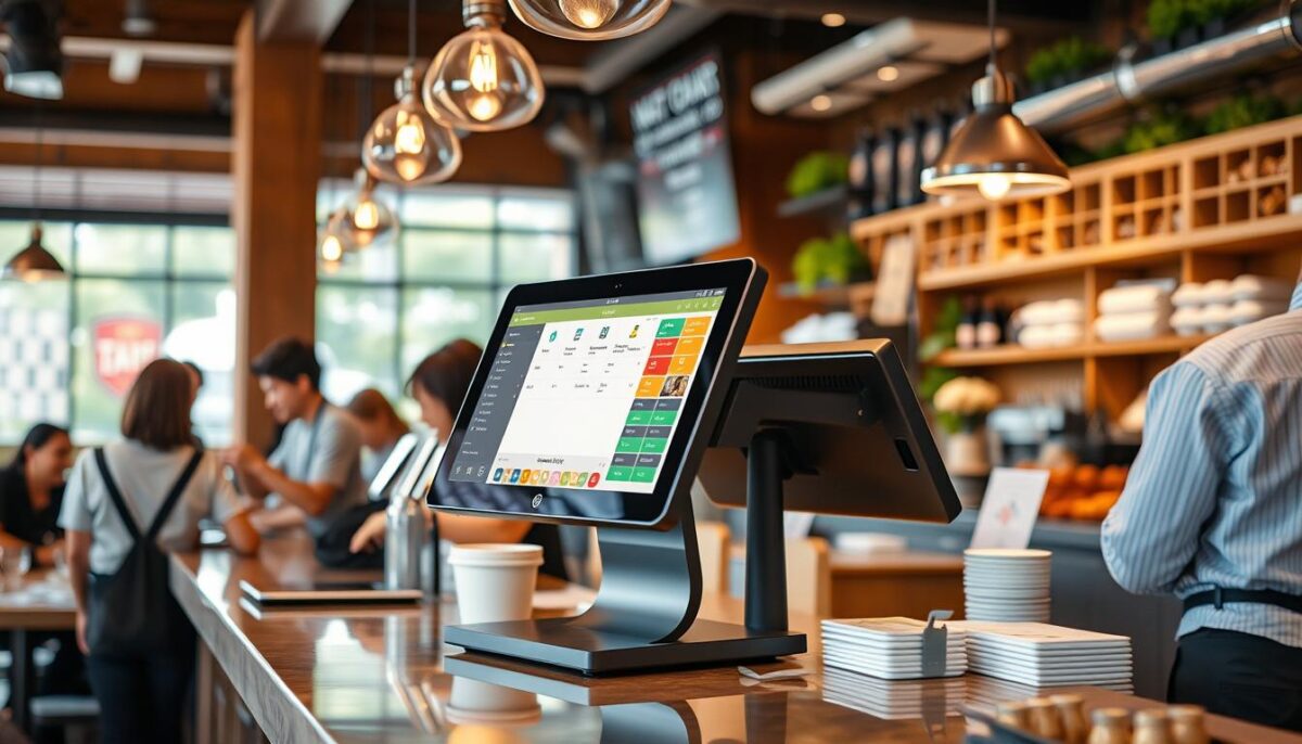Generate an image of a restaurant using Toast's POS system