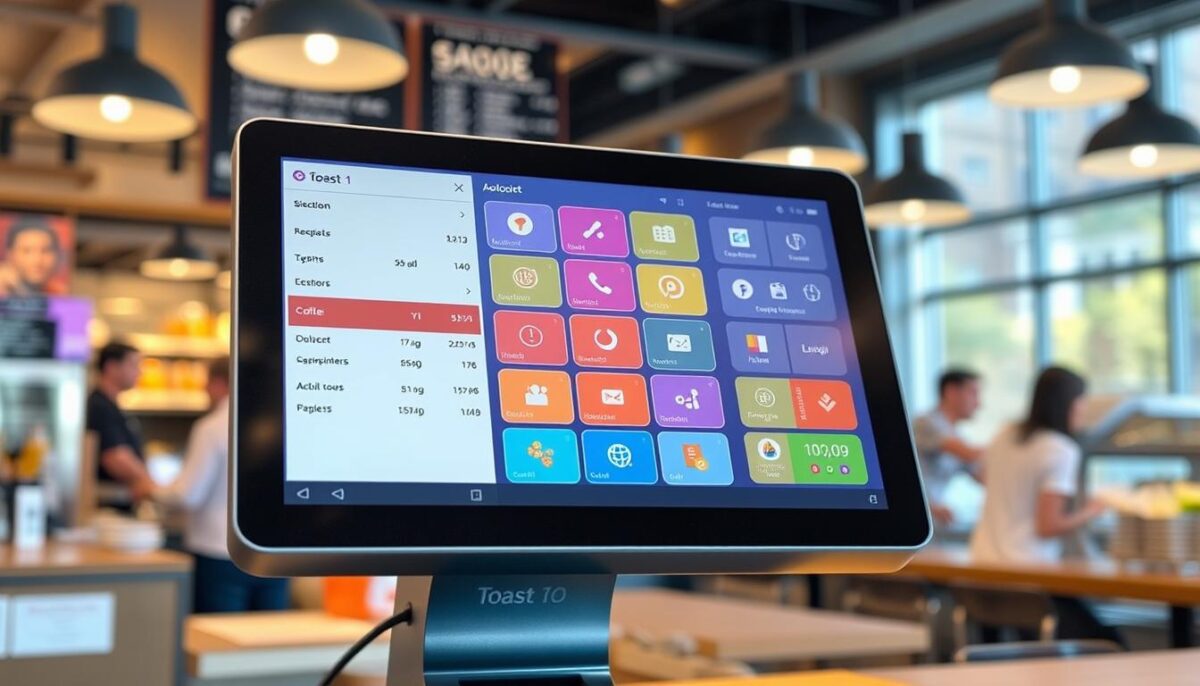 Image of Toast POS system interface