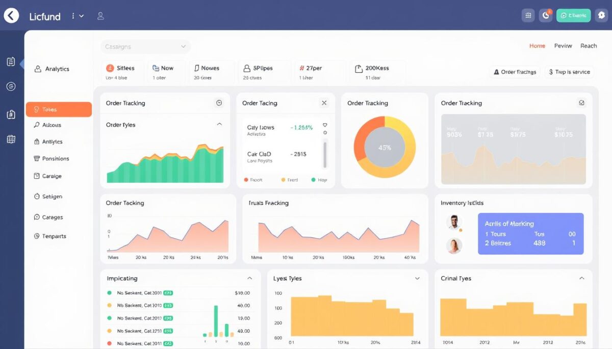 Image of a cloud kitchen management dashboard