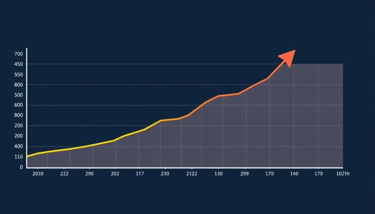 Image of a financial graph showing stability