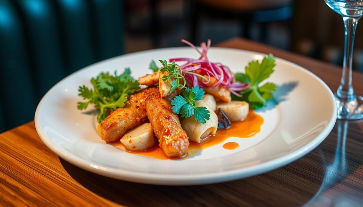 Image of a restaurant dish being showcased by a food influencer on Instagram