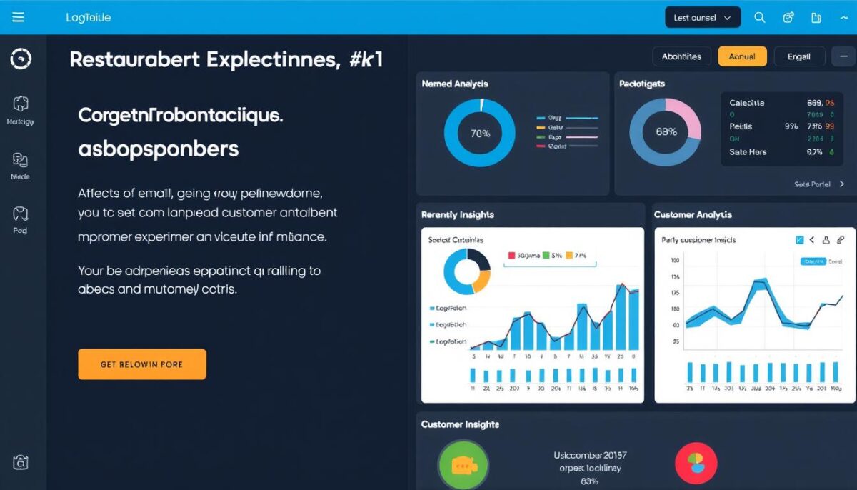 Restaurant customer analytics software interface