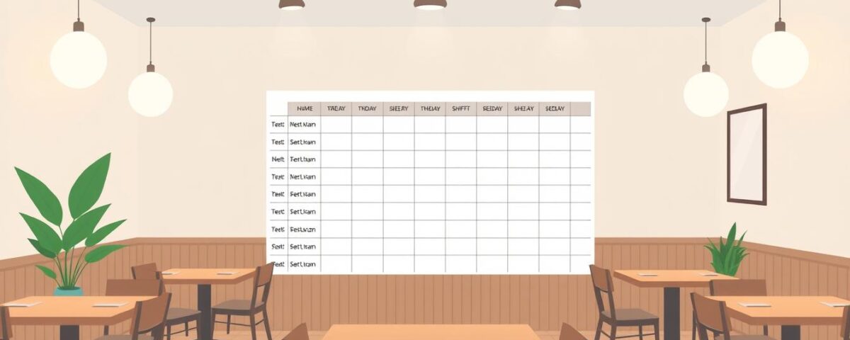 restaurant staff scheduling template