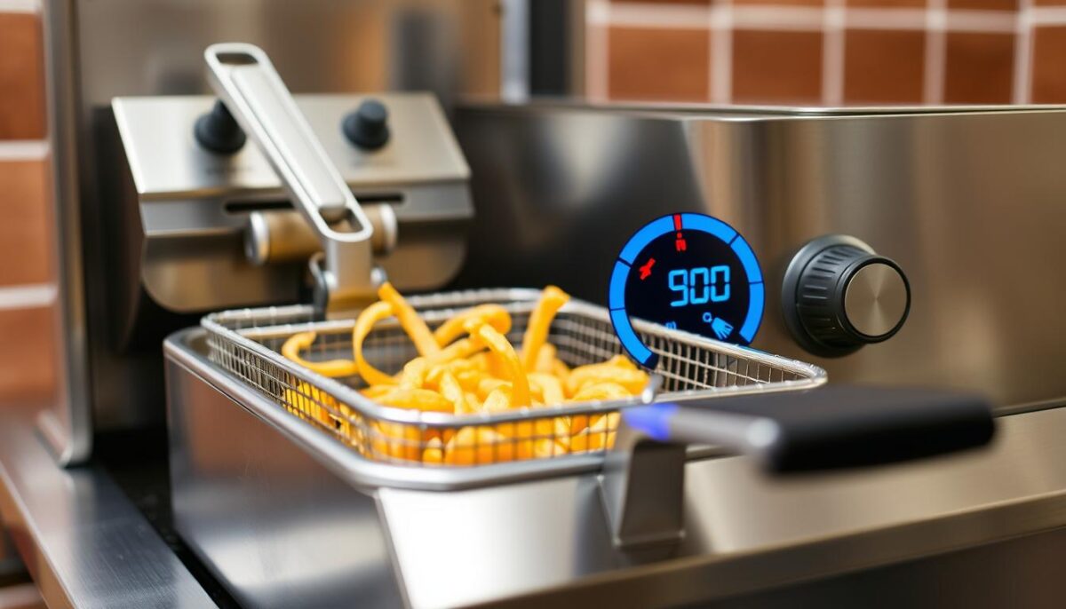 Image of a commercial fryer with precise temperature control