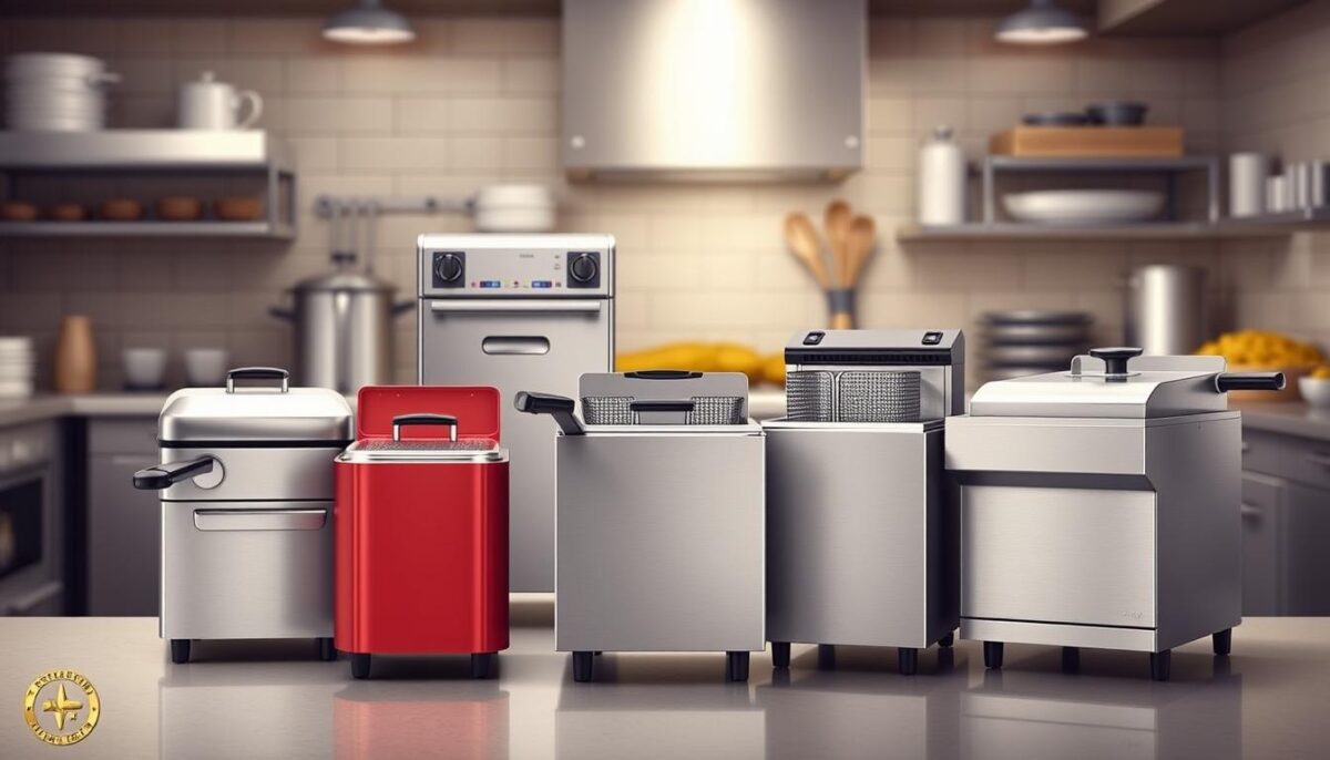 Image of various commercial fryers