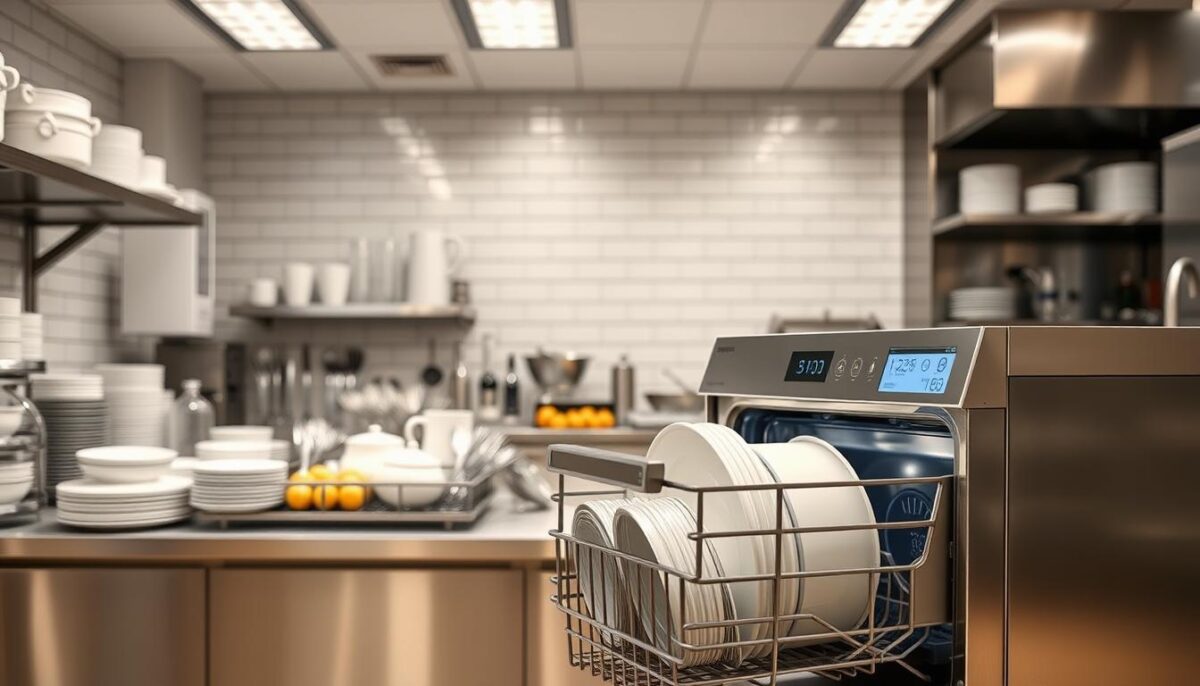 best commercial dishwasher time and water savings