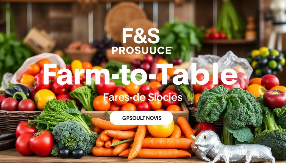 Generate an image of F&S Produce's fresh farm-to-table products Generate an image of F&S Produce's fresh farm-to-table products