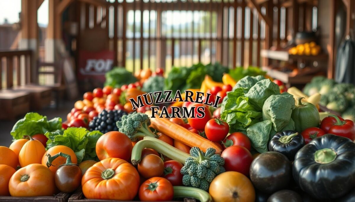 Generate an image of Muzzarelli Farms' produce Generate an image of Muzzarelli Farms' produce