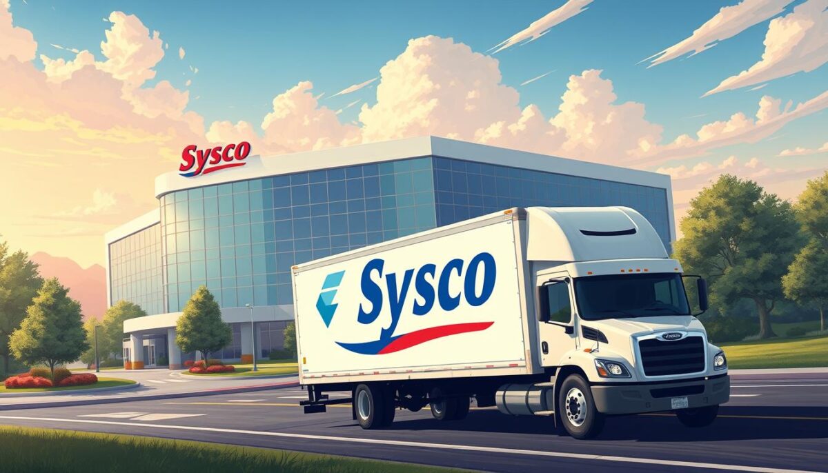 Generate an image of Sysco's headquarters or a Sysco delivery truck.