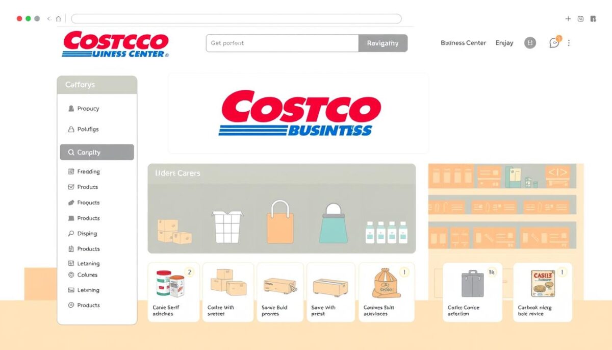 Image of Costco Business Center's online ordering page Image of Costco Business Center's online ordering page